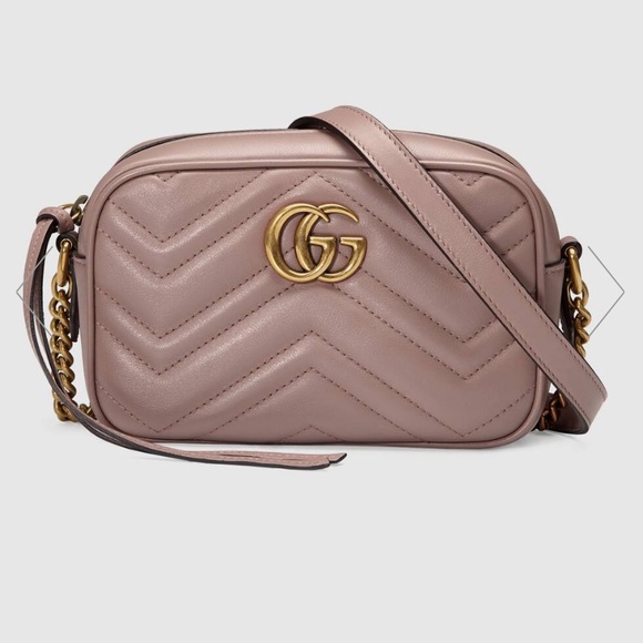 Gucci Handbags - Gucci GG Marmont Matelasse Mini Bag - Dusty Pink